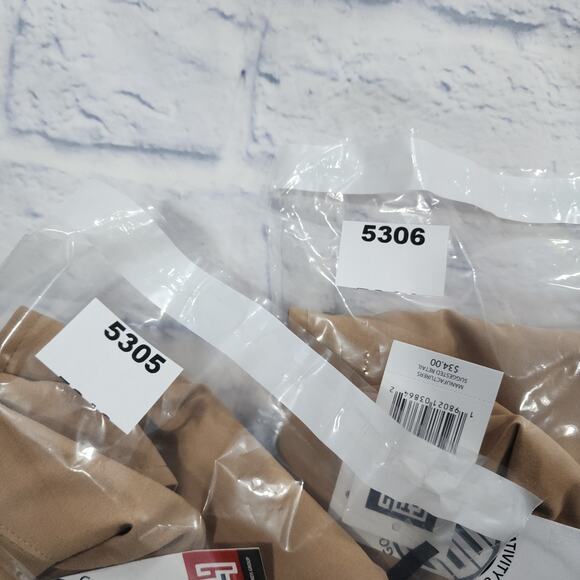 GTL4 MENS SIZE M Tan Button Front Short Sleeve Mesh Zip Pocket Military - Picture 10 of 10